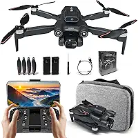 Drone Com Camera Drone Profissional 6K HD câmeras com Fluxo óptico FPV Mini Controle Remoto DroneQuadricóptero Bolsa De Transporte LS-S1S Preto