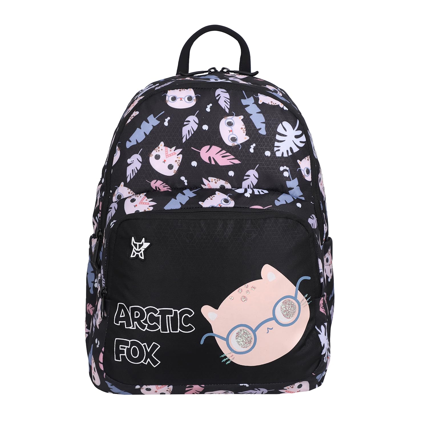 Wink Kitty Black 21 Liters School Backpack for Boys and Girls-image-22