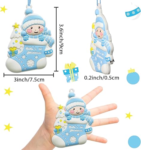 Miniatura 2 de Ornamento de Navidad 2025 del Primer Bebé Niño Personalizado Decoración de Bebé Niño Ornamento del Árbol de Navidad Primer Recuerdo Personalizado