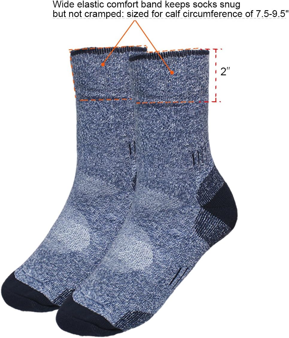 Dahlia Cushioned Mens Socks/Athletic Socks/Running Socks/Crew Socks 2 Pack