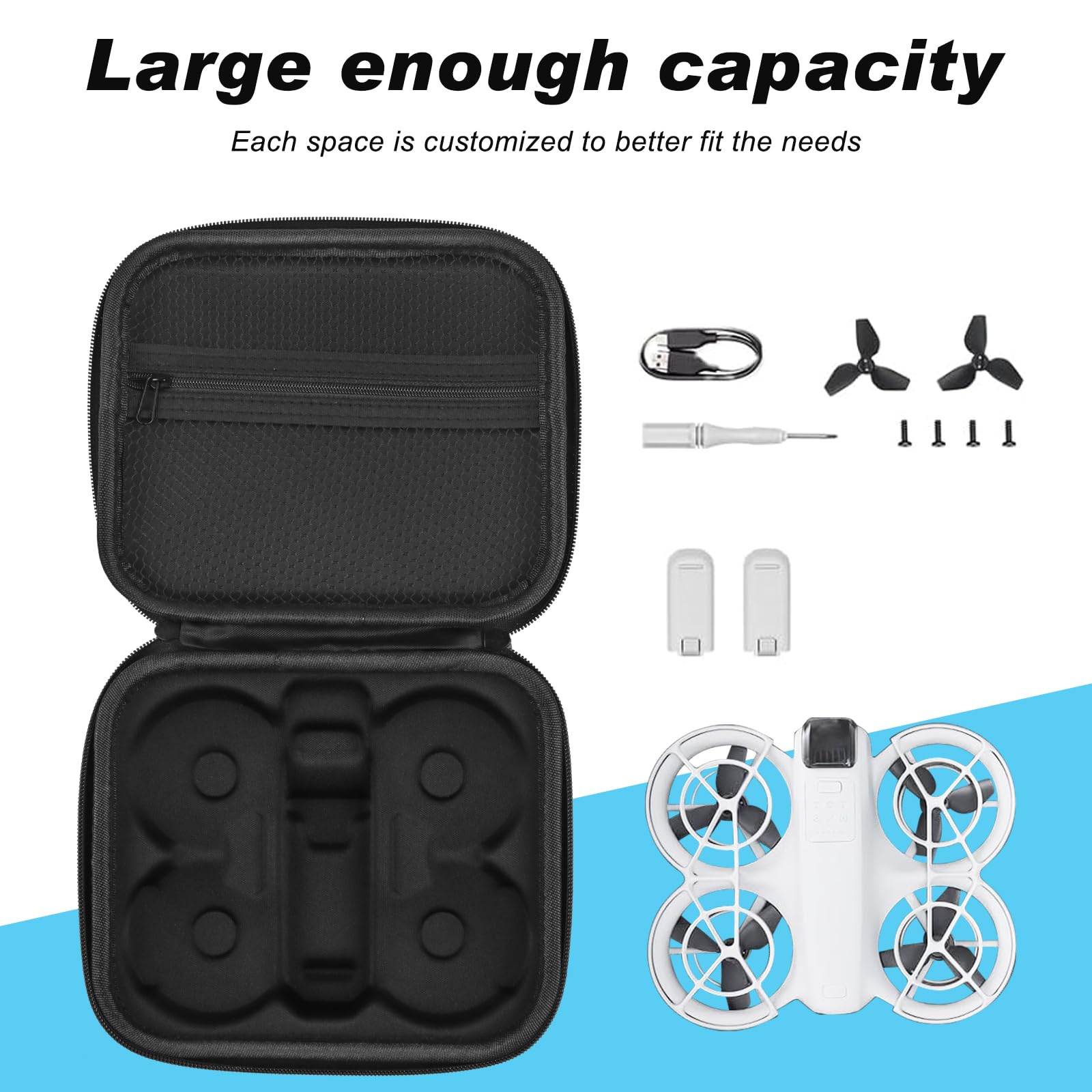 Case Custodia per DJI Neo il trasporto Custodia impermeabile per il trasporto Borsa protettiva Accessori per DJI Neo Drone