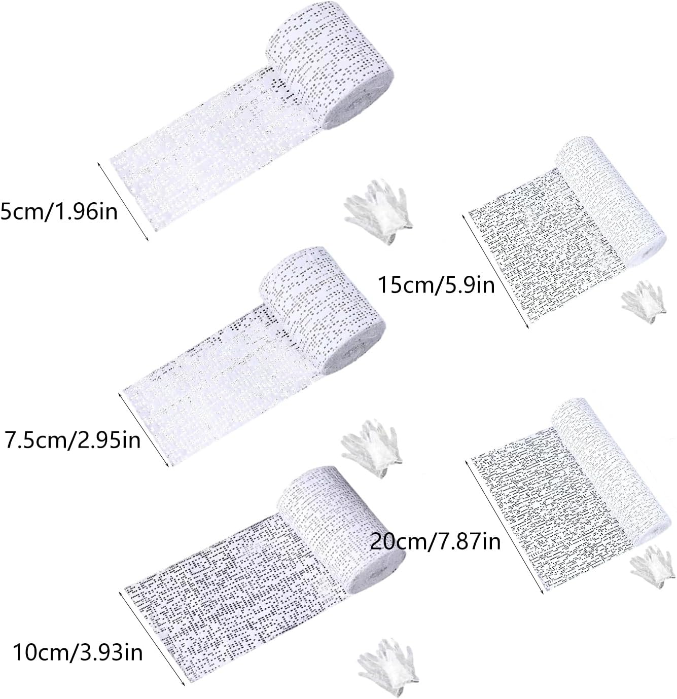 Artist-Grade Sculpture Bandage Tools For Texture Art 5 Sizes Gypsum Craft With Sand Multi Size Texture Painting Supplies