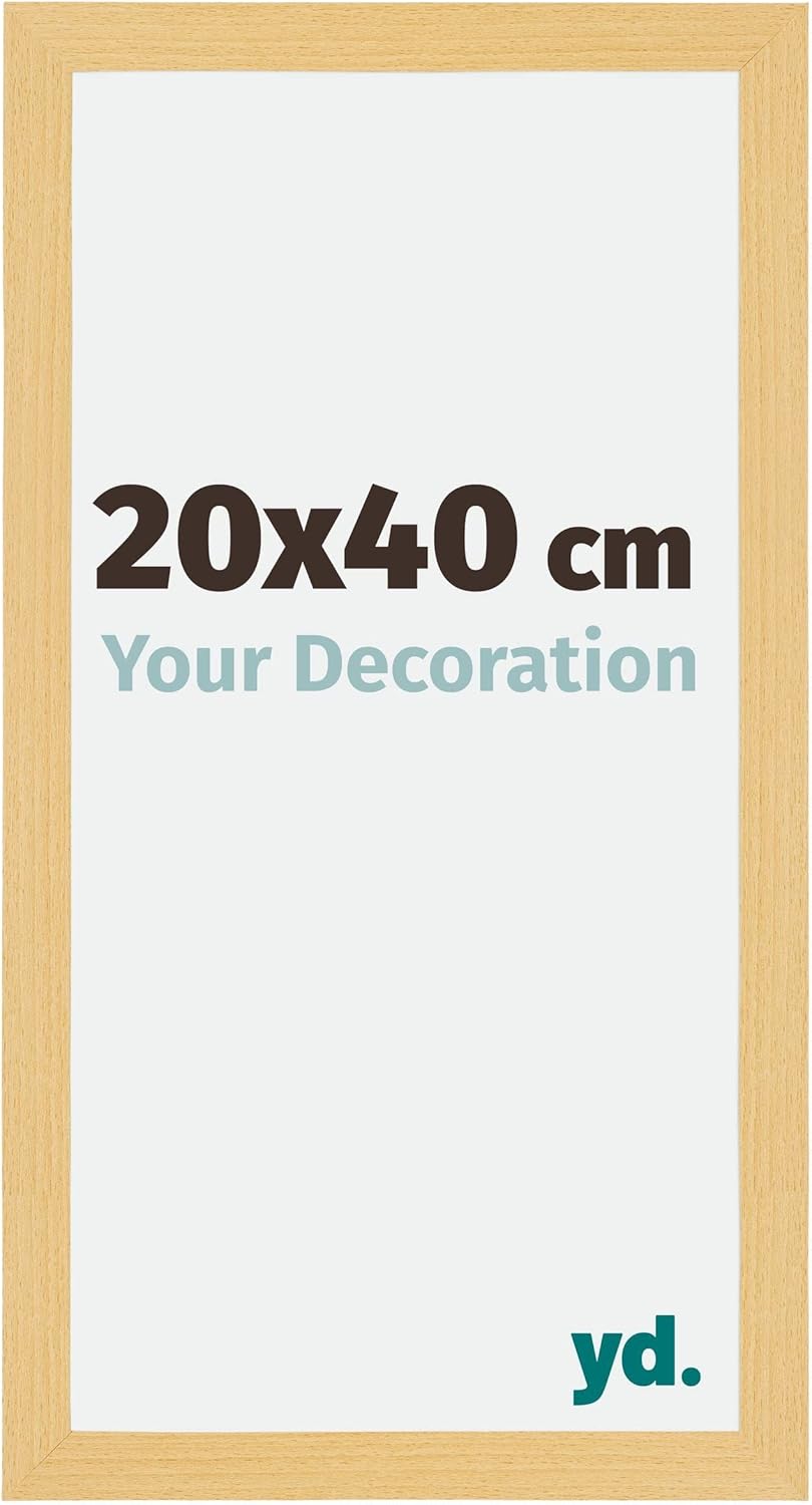 yd. Your Decoration Mura Picture Frame 20 x 40 cm Beech Decor MDF with