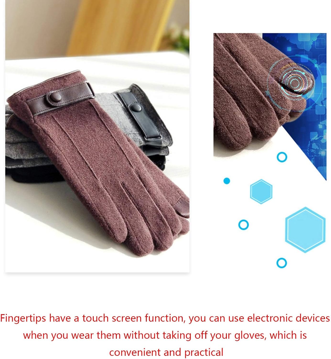 Gloves Winter Gloves, Running Gloves, Cycling Gloves, Touch Screen, Windproof, Waterproof, Non-Slip, Warm Sports Gloves