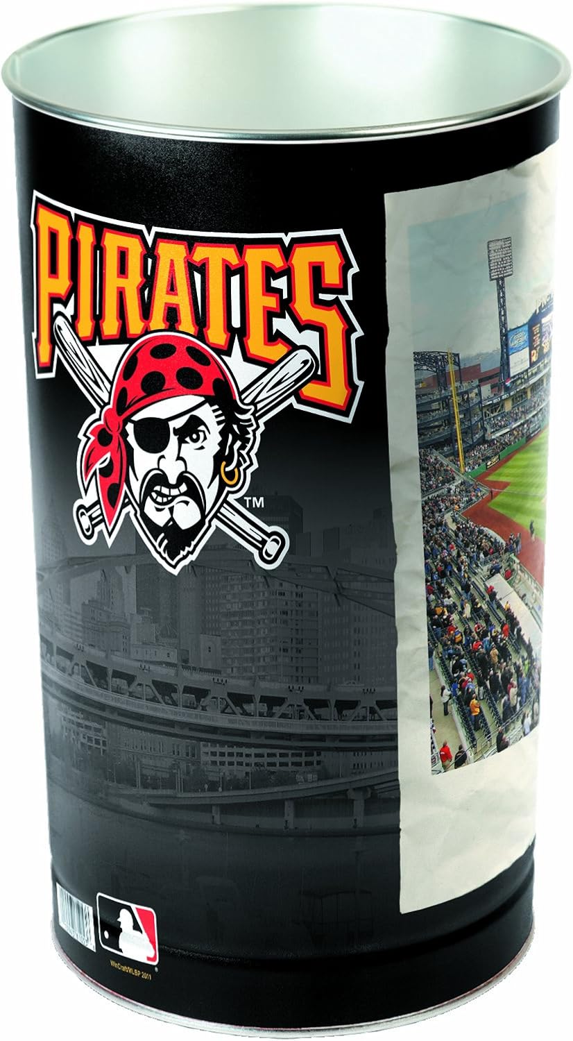 MLB Pittsburgh Pirates Wastebasket Sports Fan Office