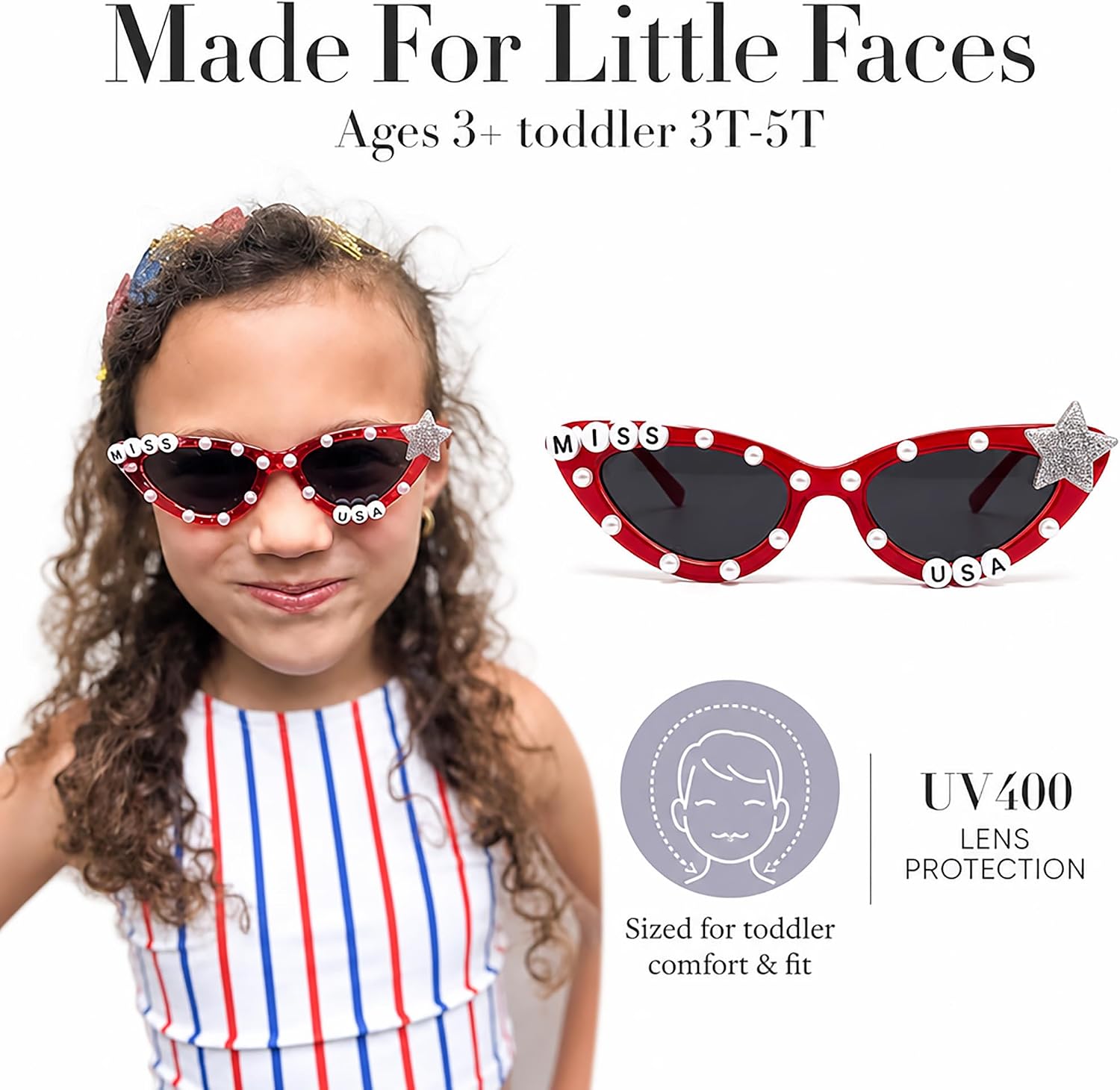 Mud Pie Children's Sassy Patriotic Sunglasses