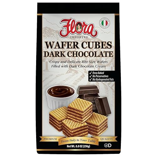 Miniatura 7 de Flora Foods Obleas Cubos Limón  8.8 oz (250 g)  Obleas crujientes y delicadas de tamaño bocado rellenas de crema de limón  Producto de Italia