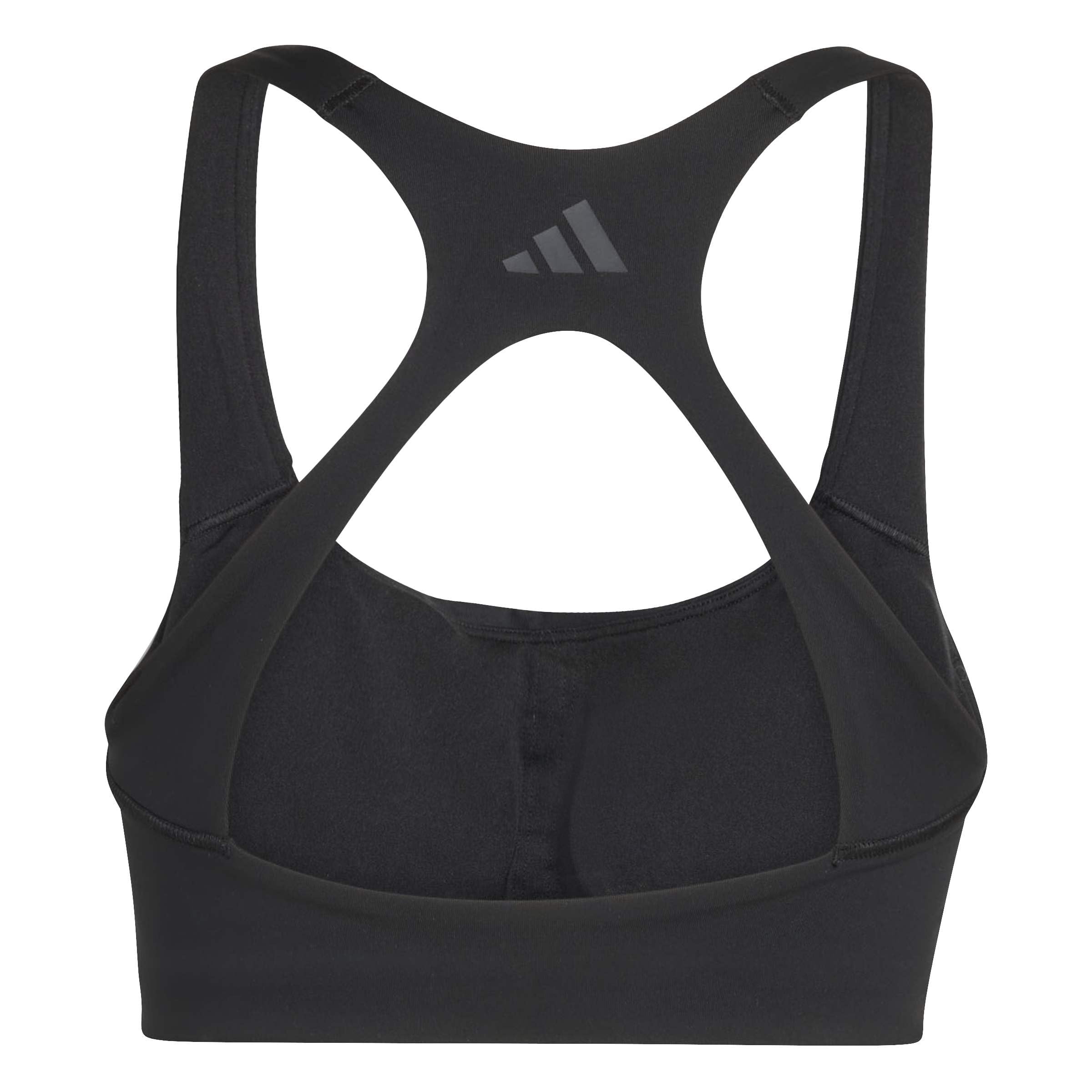 adidas Optime Workout 3-Stripes Medium Support Bra Reggiseno Sportivo Donna (Pacco da 1)