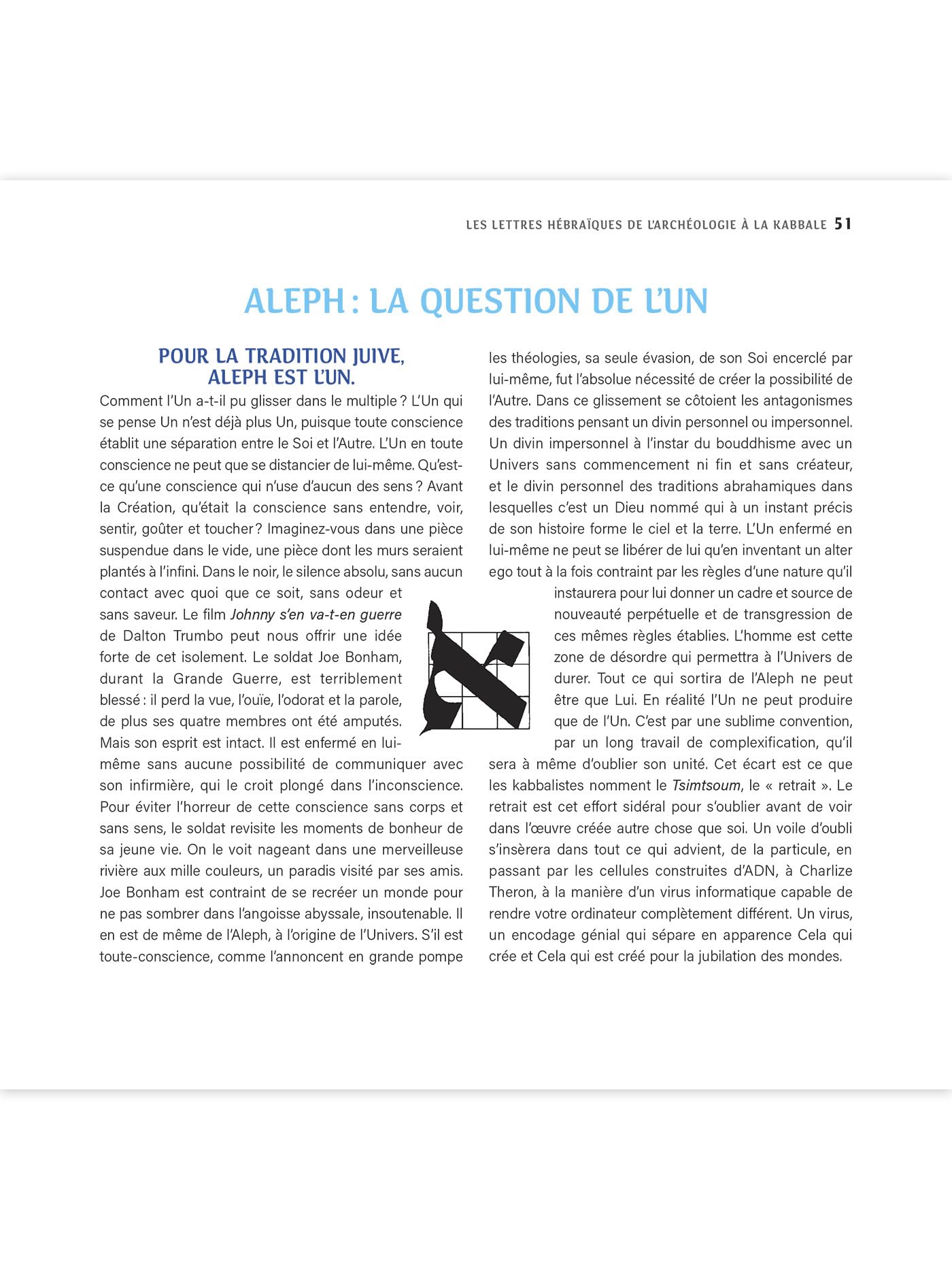 Les lettres sacrées de l'alphabet hébreu