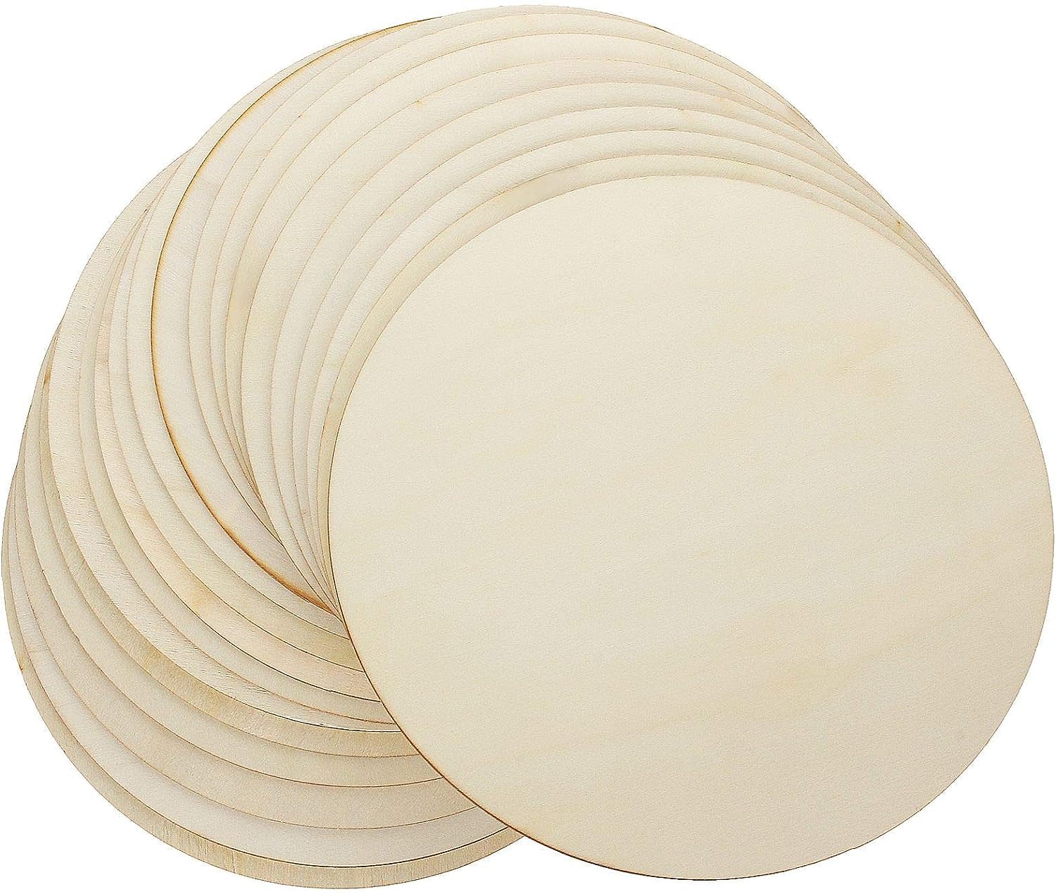 Haoser Circle MDF Pine Wood 1.5 inch -2.5 mm Thick Wood Circles for Crafts, Unfinished Wooden Circle Cutouts, Circle Wood Slices Board for Resin Art, Mandala Art, Pyrography, Painting (Set of 50)-image-16