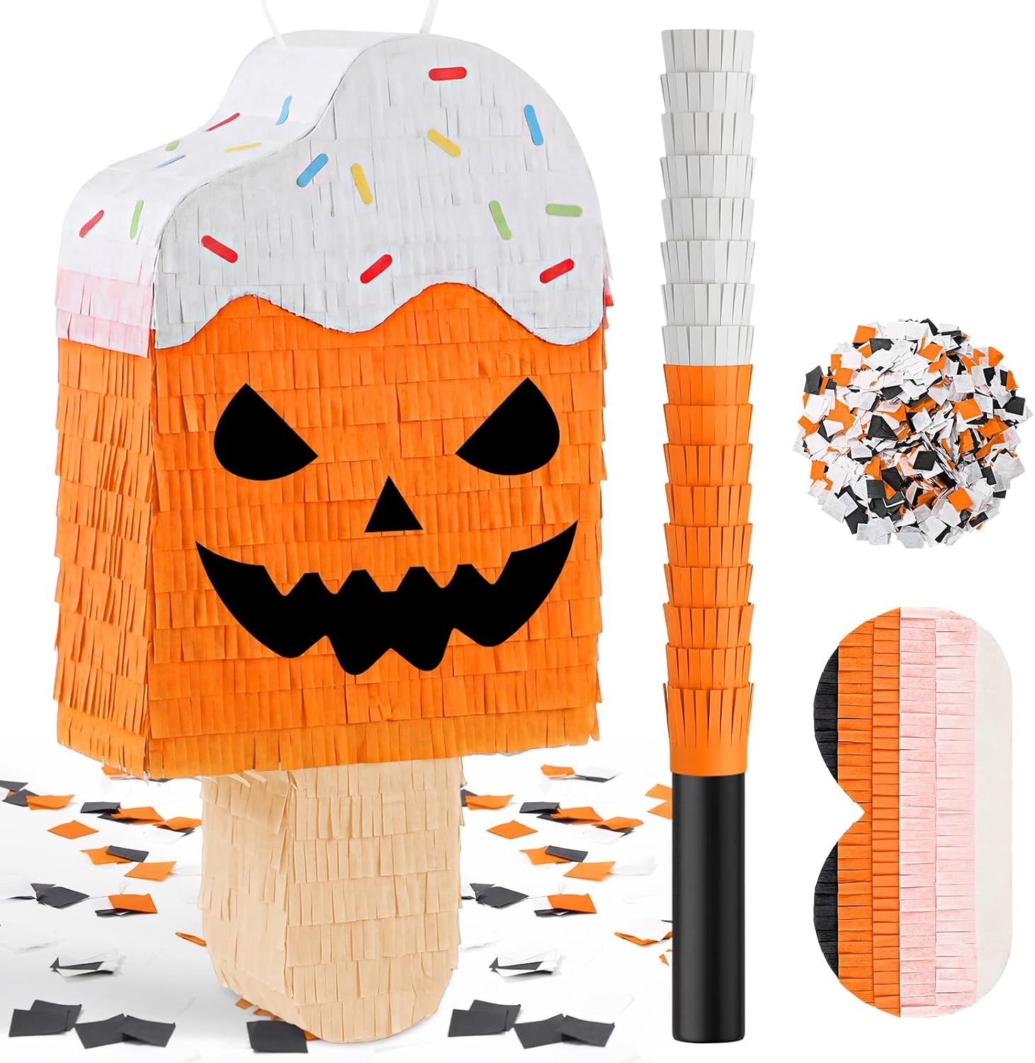 Blueweenly Kpop Piñata Kpop Party Decorations Music Theme Party Piñata with Stick Blindfold Confetti Disco Parties Supply Photo Prop 11.81''x 11.81''x 3.15''