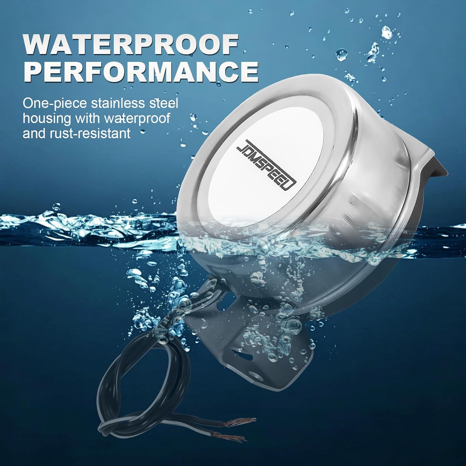 Stainless Steel Boat Horn 12V 125DB Waterproof Marine Horn | Strong Loud Sound for Sailboats Yacht Cars Motorcycles