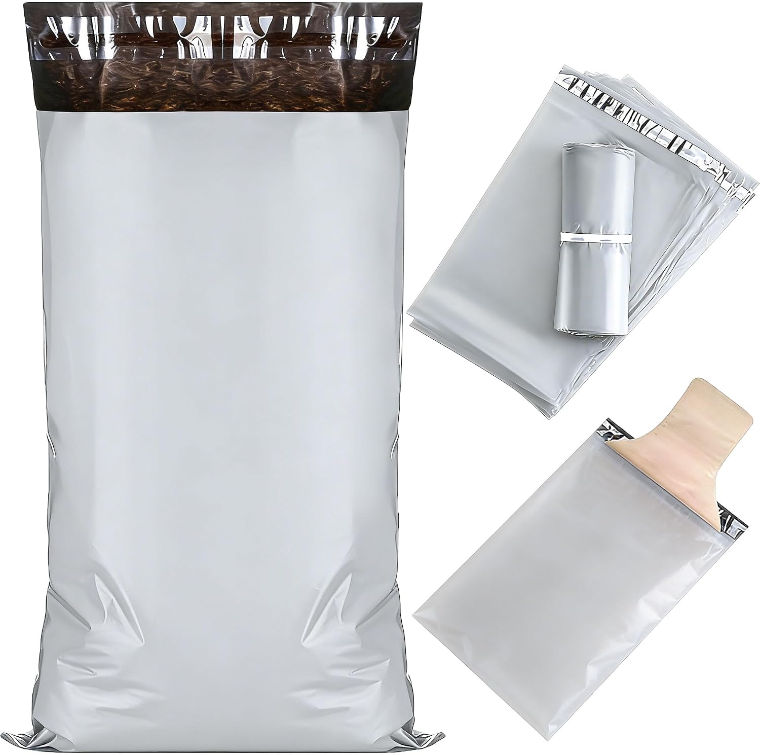 7x12 Inches Ostomy Pouch Disposable Bags 100 Pieces, Ostomy Supplies for Colostomy Waste Bags or Incontinence Pads (17 * 30cm)