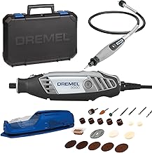 Dremel 3000 Multifunktionswerkzeug 130W, Set mit 1 Aufsatz, 25 Zubehörteilen, Variable Drehzahl 10.000-33.000 U/min zum Schneiden, Schleifen, Gravieren, Polieren, Schärfen, Reinigen, Schnitzen