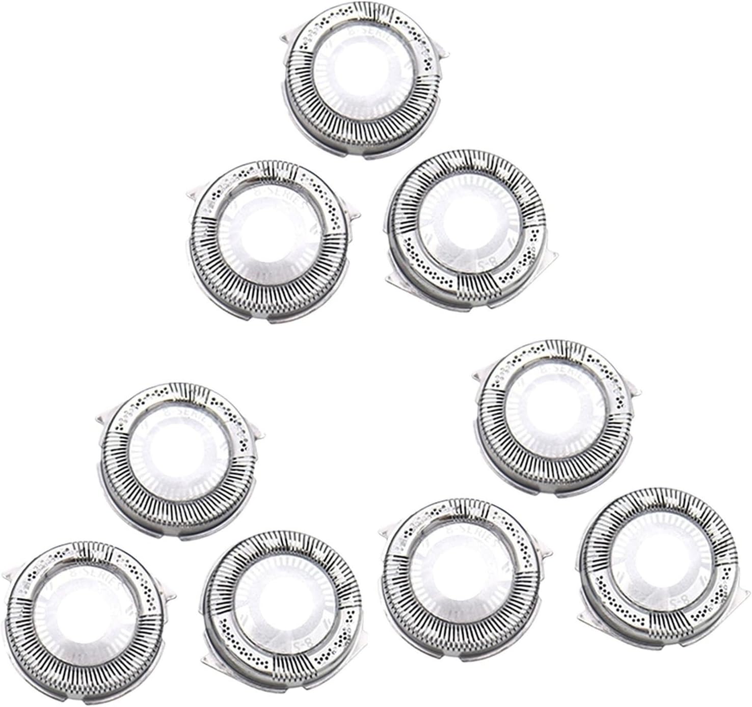 Shaver Razor Blades Cut Cutters Heads Replacement，Compatible for Philips，HQ8 HQ6071 HQ8890 PT724 AT895 8880XL, 8867XL HQ8155 HQ81 HQ9 Razor Accessories(9pcs)