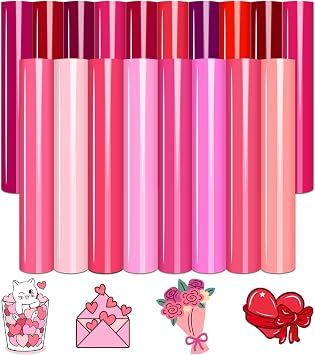 Tintnut Pink Heat Transfer Vinyl, 18 Sheets 1210in Iron on Vinyl