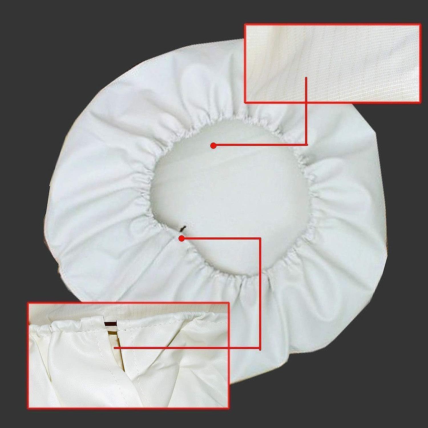 Valleycomfy Waterproof Spare Tire Cover Protector- Universal Fit Tire Covers,Wheel Diameter 25" - 27",Suit for Jeep, Trailer, RV, SUV, Truck and Many Vehicle (White, 14inch)