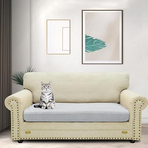 Miniatura 3 de ZNSAYOTX Fundas elásticas para cojines de sofá, fundas de asiento de repuesto suave, patrón único, protector de muebles con parte inferior elástica