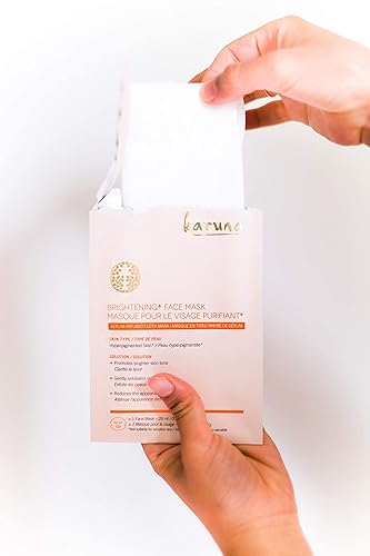 Miniatura 5 de Karuna Hojas de mascarilla Brightening+, cuidado facial y de belleza de la piel esencial para iluminar la piel y reducir la hiperpigmentación