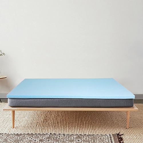 Cubrecolchón de espuma viscoelástica de 2 pulgadas, tamaño queen, refrigerante y transpirable, certificado CertiPUR-US