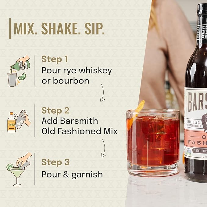 Barsmith Old Fashioned Mix - Mezclador de Cócteles 12.7 oz miniatura 5