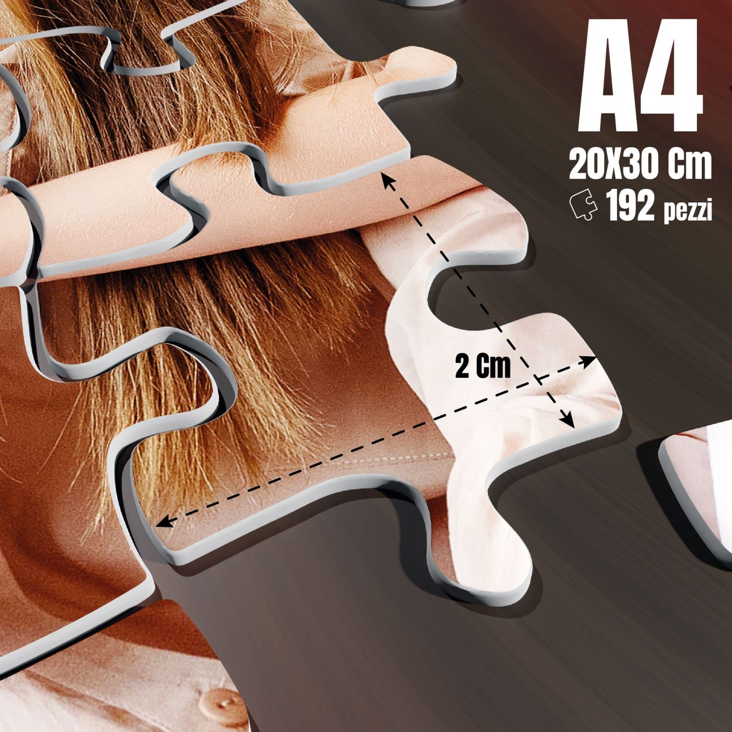 Gruppo Veneziano - Puzzle Personalizzato 192 pezzi Con foto , testo o logo - Puzzle Personalizzabile - Idea Regalo per feste e Compleanni - 20x28,5 192 pezzi - 100% Made in Italy