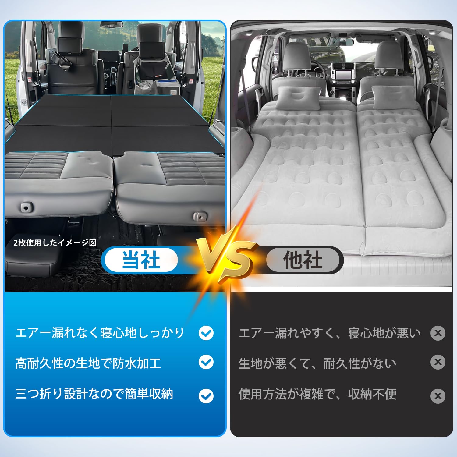 Amazon.co.jp: CARVANTA 新型 デリカ D5 車中泊マット ベッド 快適睡眠
