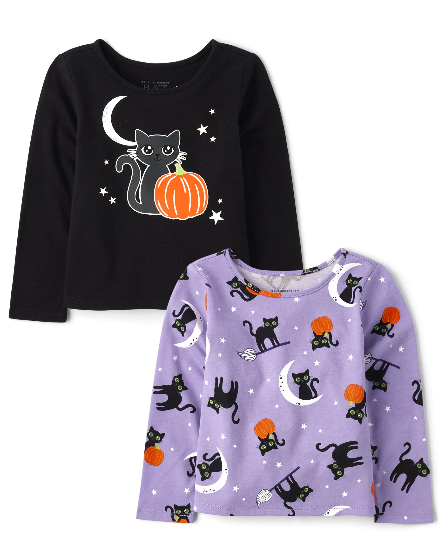 The Children's Place Girls and Toddler Long Sleeve Everyday Casual Knit Shirt