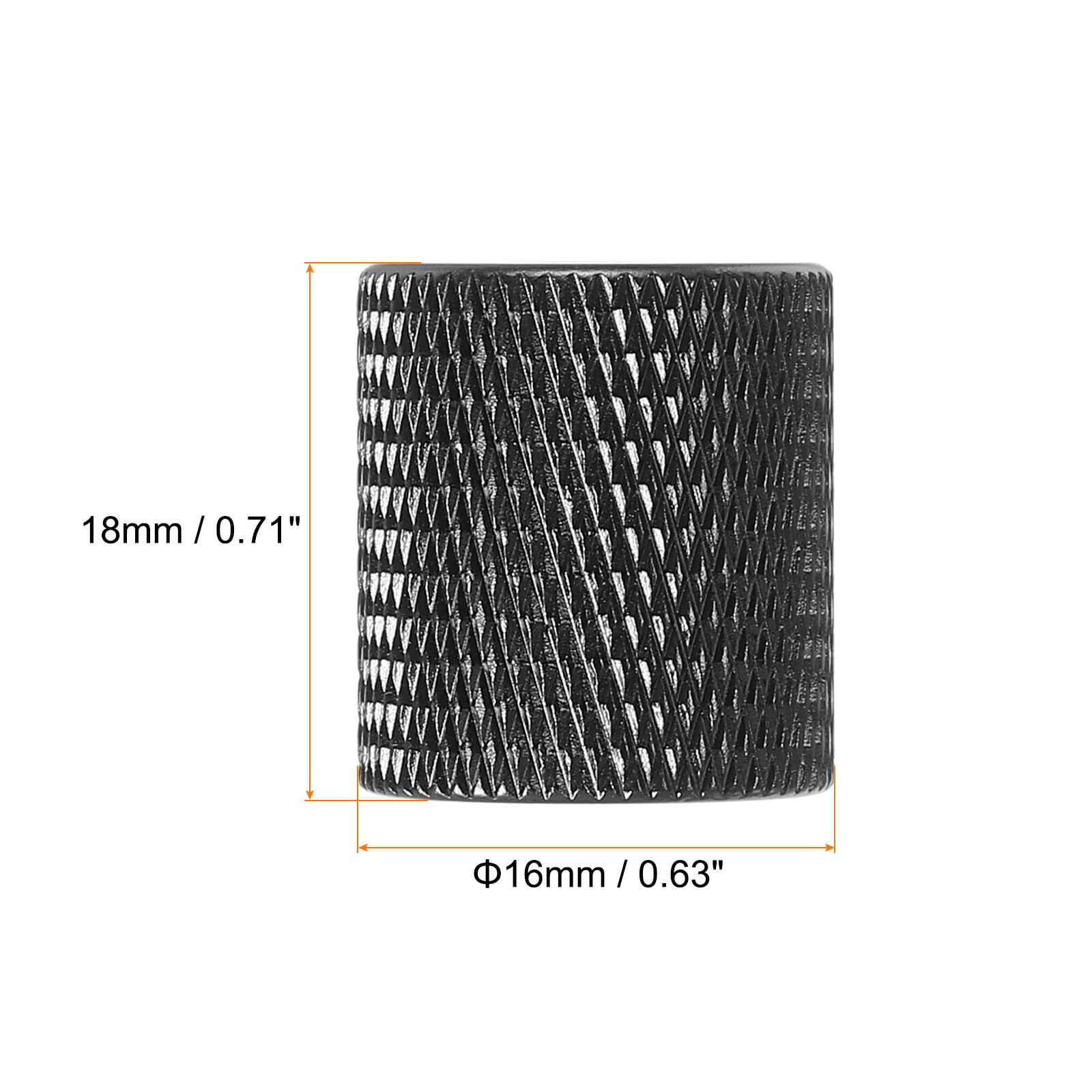 PATIKIL Adapter stojaka mikrofonowego 1/4 do M6 żeński adapter gwintu do mikrofonu statyw czarny 4-pak