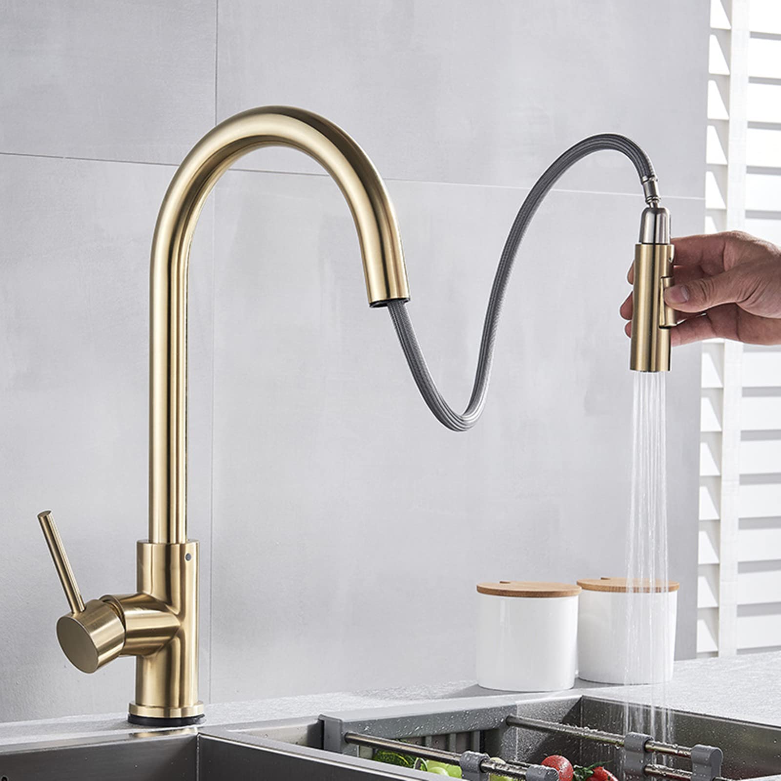 Amazon | キッチン用水栓 タッチセンサー水栓 洗面用水栓