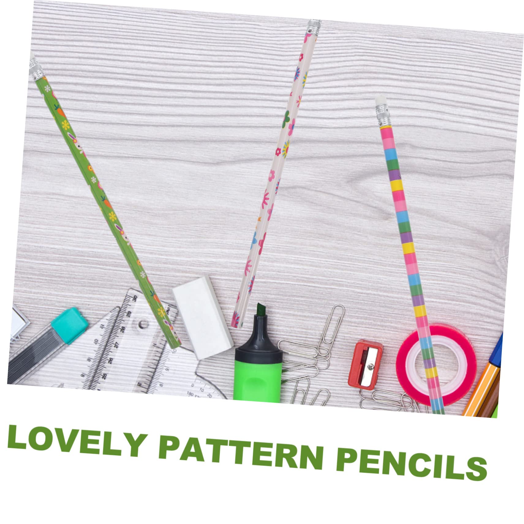 STOBOK 200stücke Hb Bleistifte Im Ostermotiv Kreative Schreibutensilien Für Mädchen Und Schüler Als Partygeschenk Für Schulbedarf Radierer Zufällige Designs