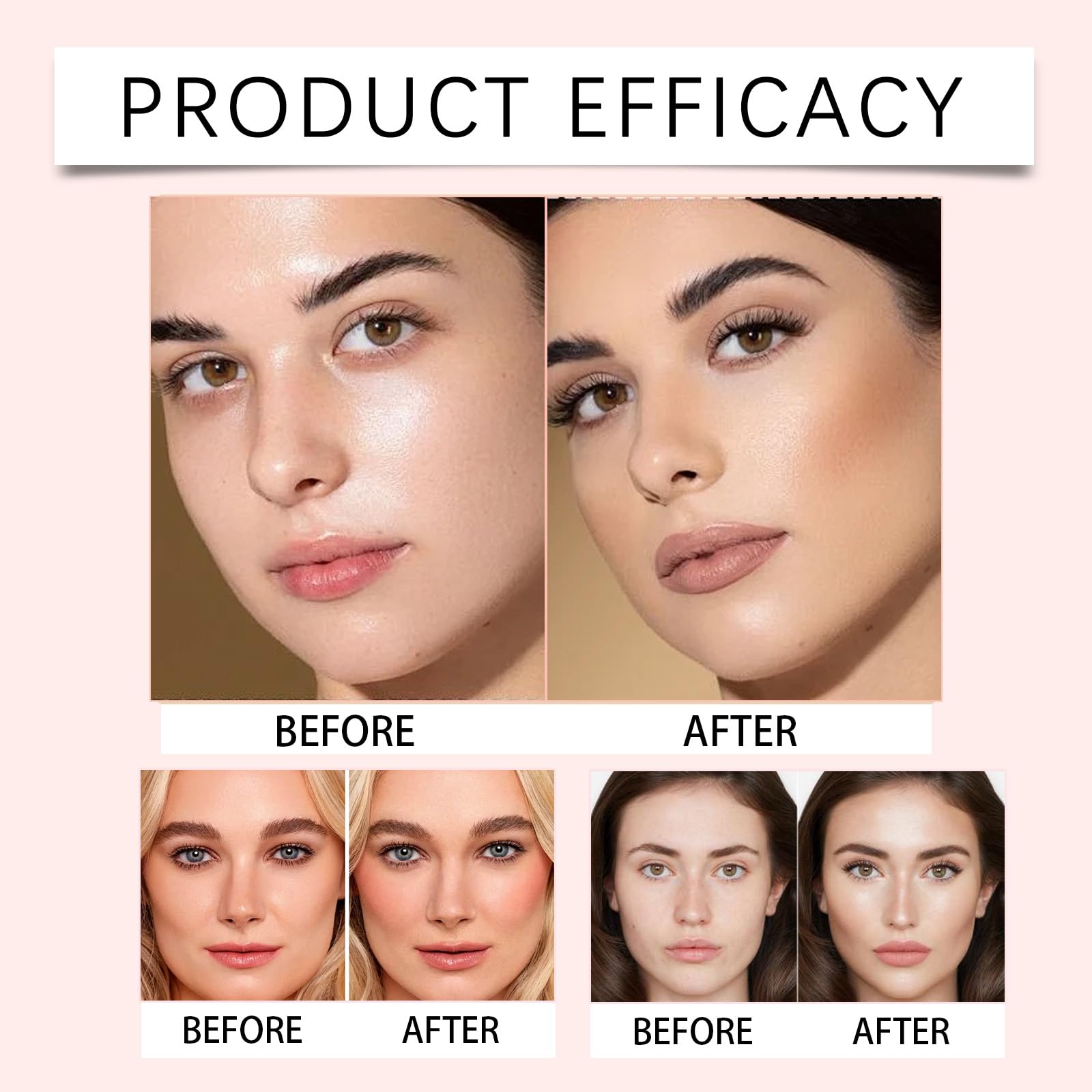 Paleta makijażu All in One z pieczonym fundamentem i wycofaną szczoteczką Kabuki, Subtle Beauty Makeup Stack dla dojrzałej skóry, Paleta cieni do oczu, Zestaw All-in-One z neutralnymi (8 pudełek)