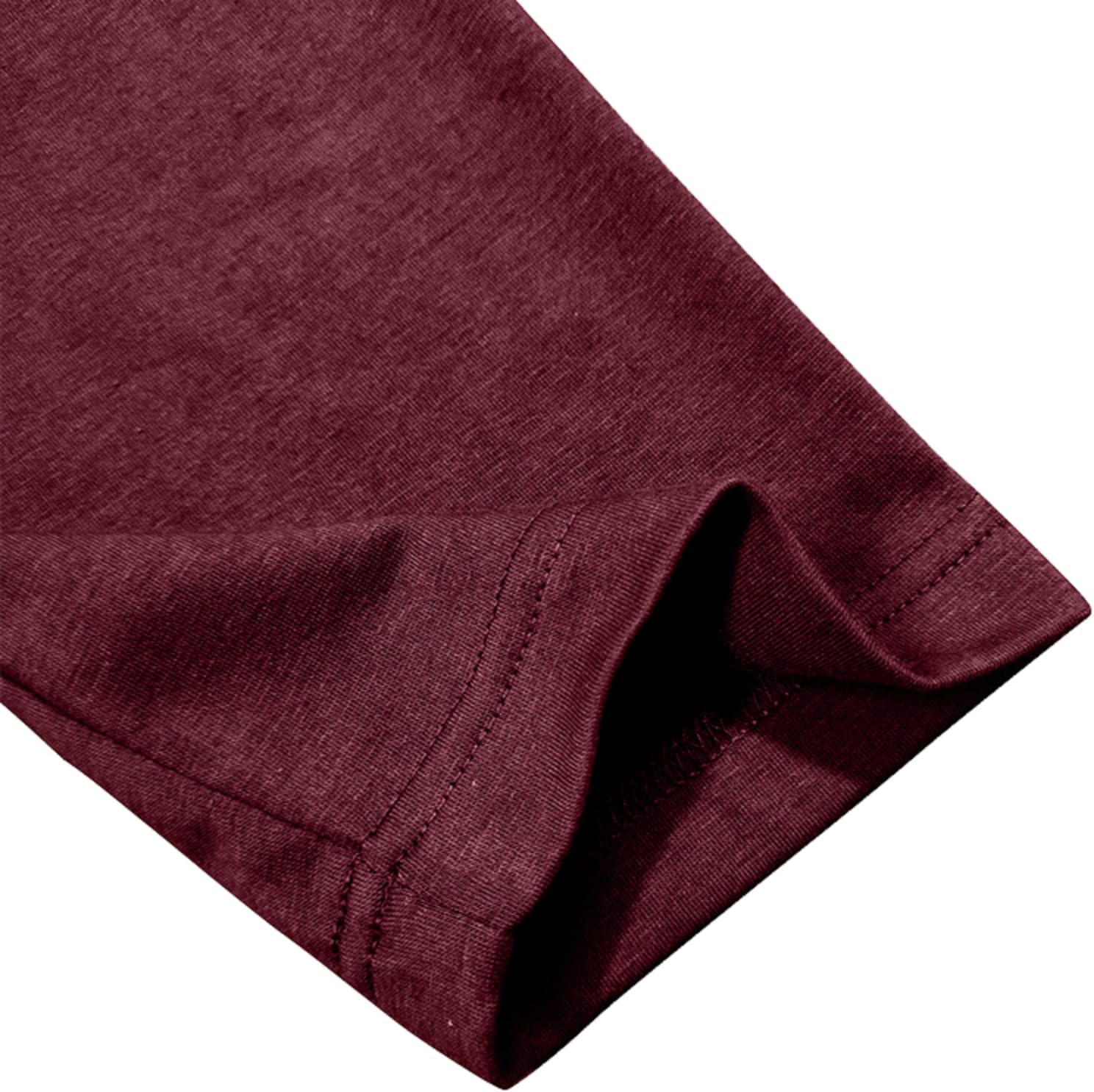 Men's Henley Shirts Classic Casual Basic Tee Shirts Long Sleeve Cotton Button T Shirts - Image 6