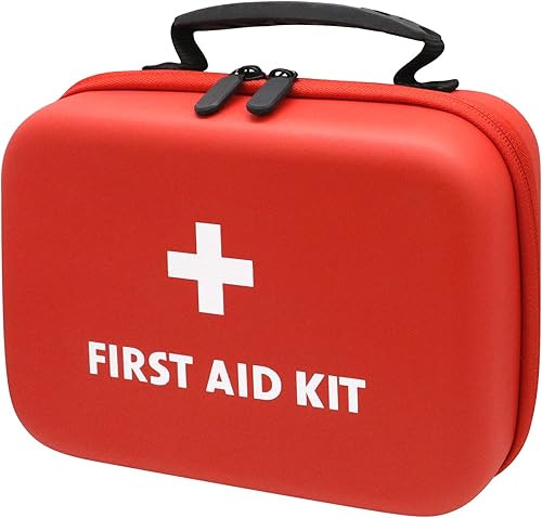 Faylapa Bolsa vacía de primeros auxilios para automóvil, 9 x 7 x 3 pulgadas, funda impermeable para viajes, barco, oficina, deportes, senderismo, al