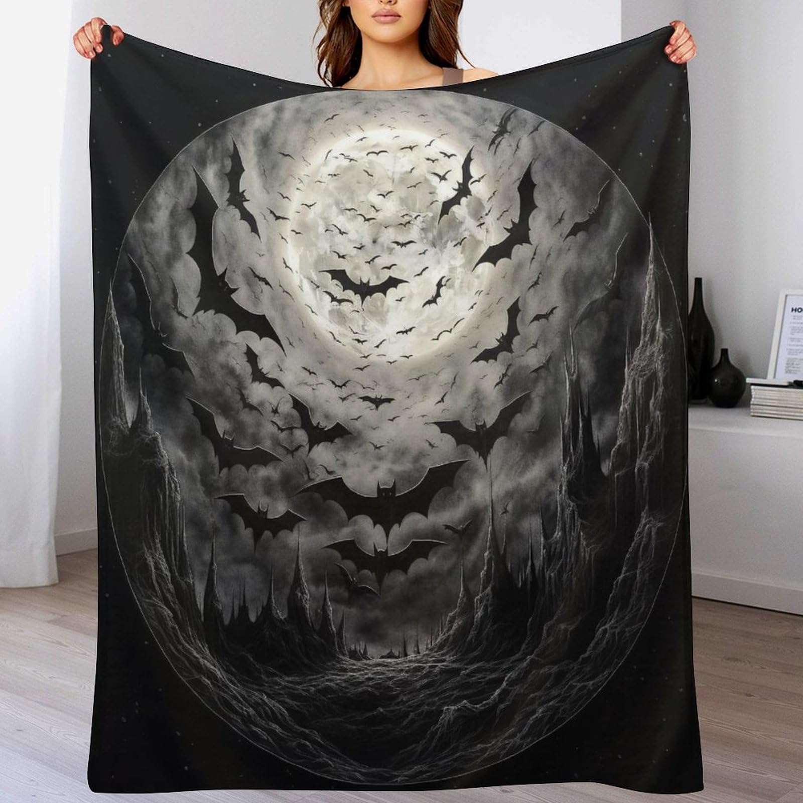 Couverture chauve-souris chaude pour éliminer les frissons sur le canapé