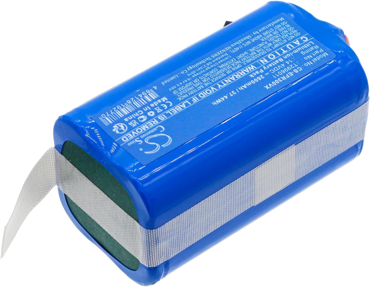 Cameron Sino Battery for Eufy RoboVac LR30 Hybrid+, LR30 Hybrid+, L35 Hybrid+, LR20 PN:Eufy CMICR18650F9M-4S1P, T2996011 2600mAh / 37.44Wh