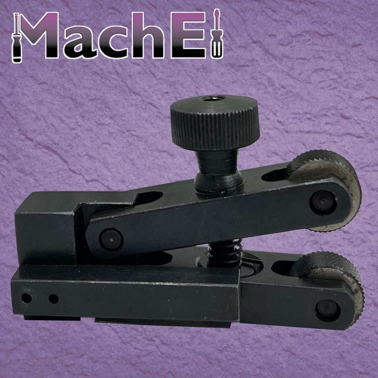 MachEI Mini V-Clamp 5-20 mm Adjustable force Spring action Knurling Tool for Lathe Machine Quick Change Tool Post | Adjustable Knurling Capacity Heavy-Duty Quick Change Tool Post Knurler Precision Metalworking & Machining Tool