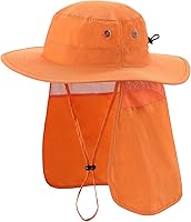 Vista 10 de Home Prefer Sombrero para sol para el aire libre con protección UV, secado rápido, unisex con solapa para proteger el cuello