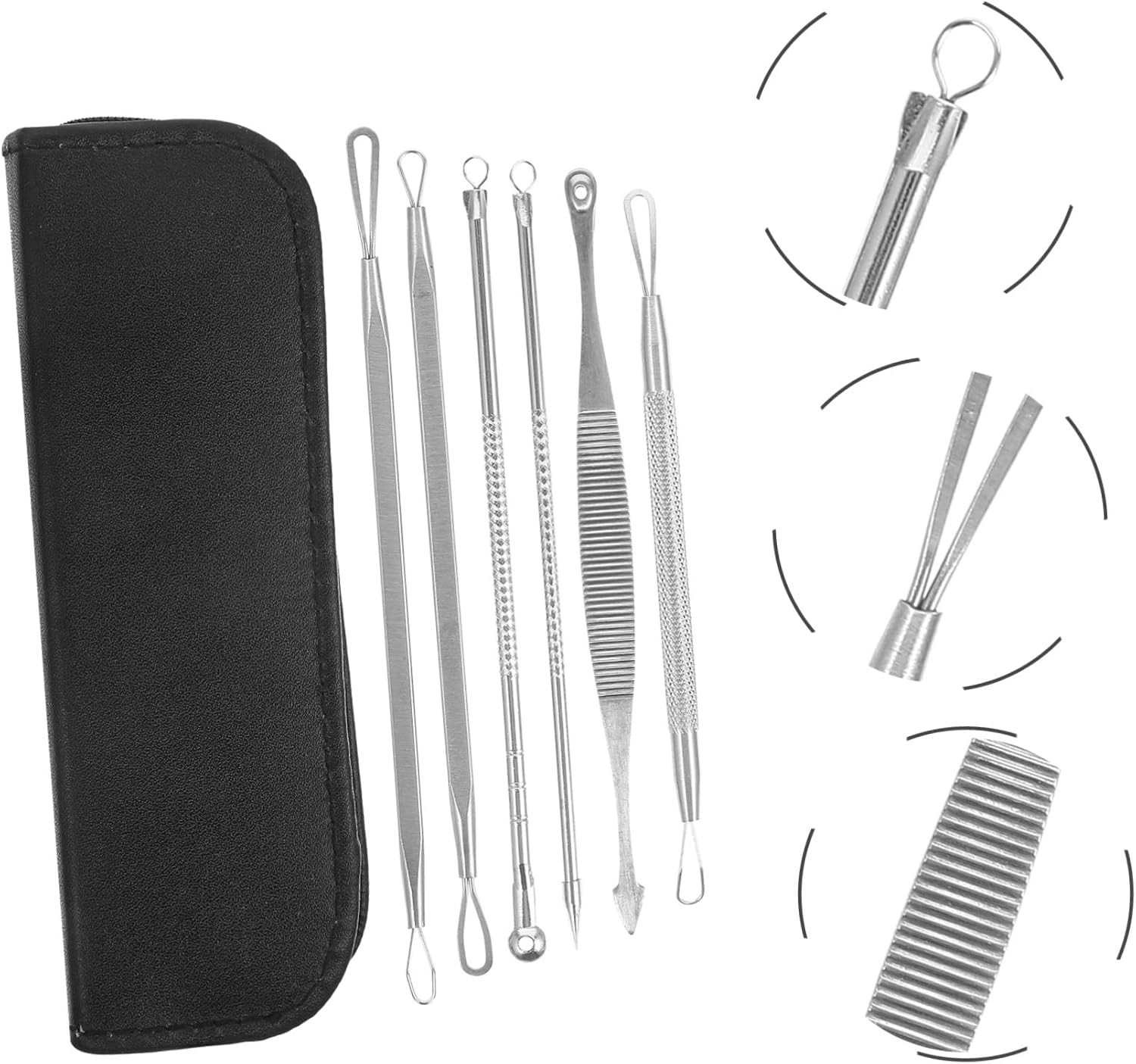 1 Set Portable Blackhead Removal Tool Professional Kit for Skin Cleansing Wear Resistant Household Tools for Convenient Pimple and Blemish Treatment