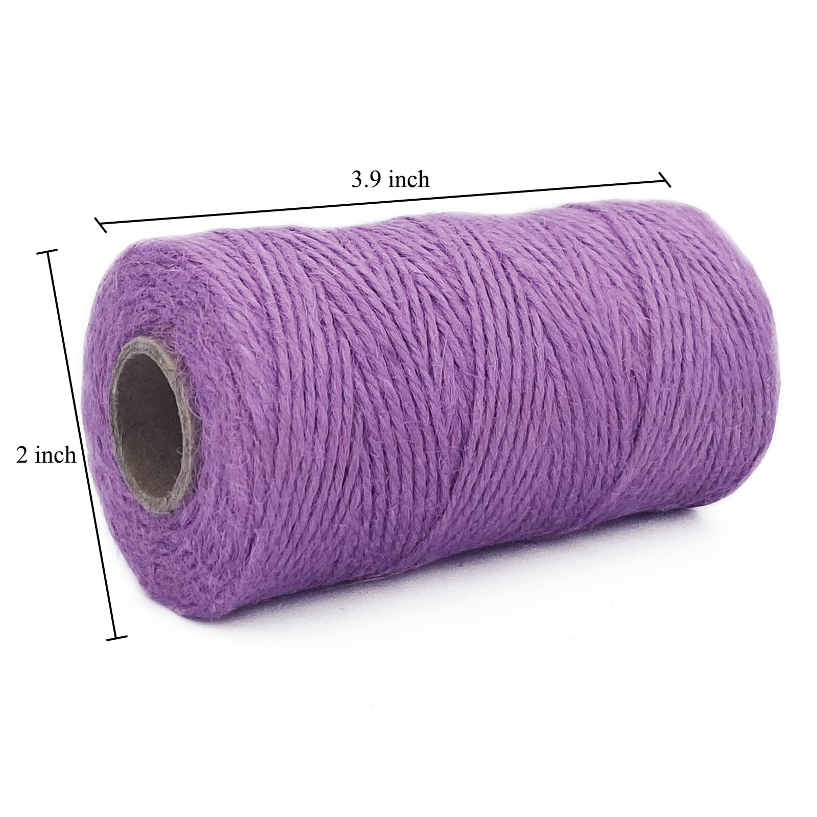Colored Jute Twine 328 Feet Durable Natural Jute Rope String Perfect Arts Crafts Mason Jars Knife Handle Wrapping Wedding Decorations Home Gardening - View #9