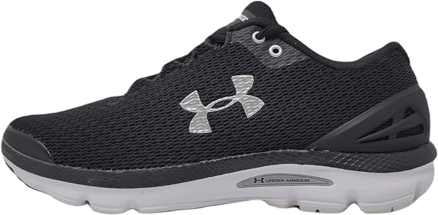 Under Armour Men's Charged Gemini Running Shoes 3026501 (Blk/Wht/Noir 001, US Footwear Size System, Adult, Men, Numeric, Medium, 8.5)