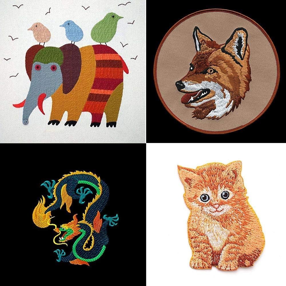 Personalized Embroidery Patches Custom Decorative Patches for Caps Hats Bags Backpacks Clothes Vest Military Uniforms Tactical Gears Iron on Sew on Hook & Loop Fasten (2 PCS, 4.1-6inch)
