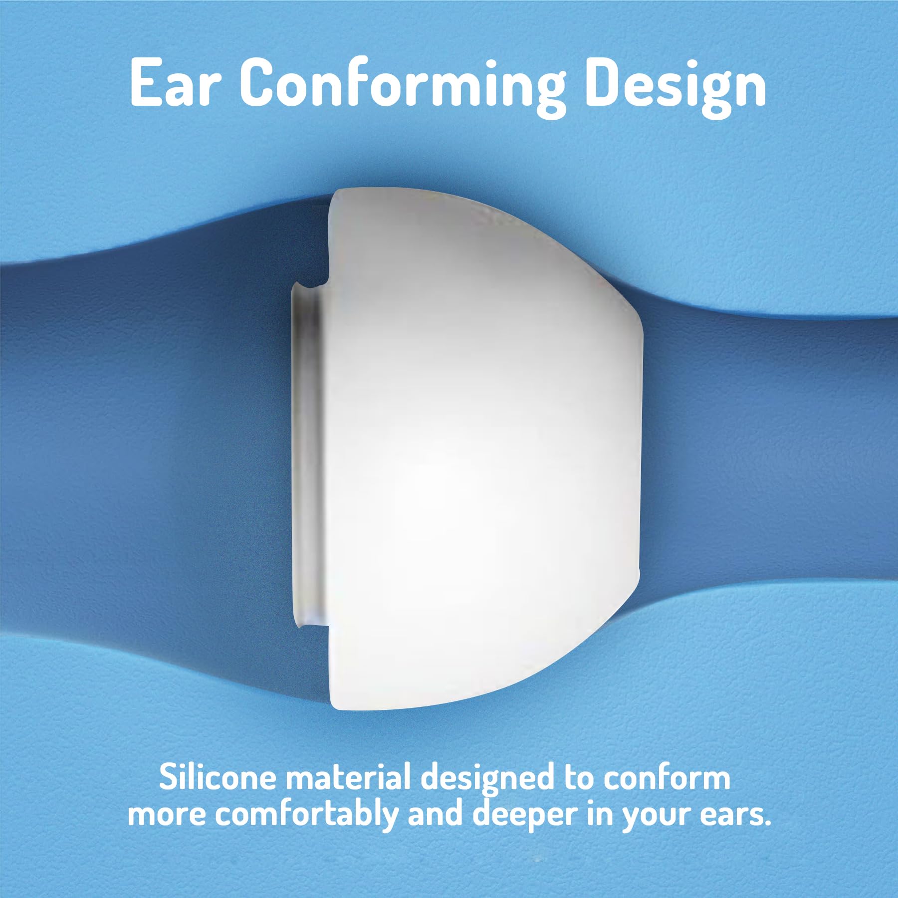 Adhiper Wymienne końcówki do Airpods Pro 2. generacji z otworem na redukcję szumów, silikonowe końcówki do Airpods Pro z opakowaniem do przechowywania, mieszczą się w etui ładującym (S/M/L)