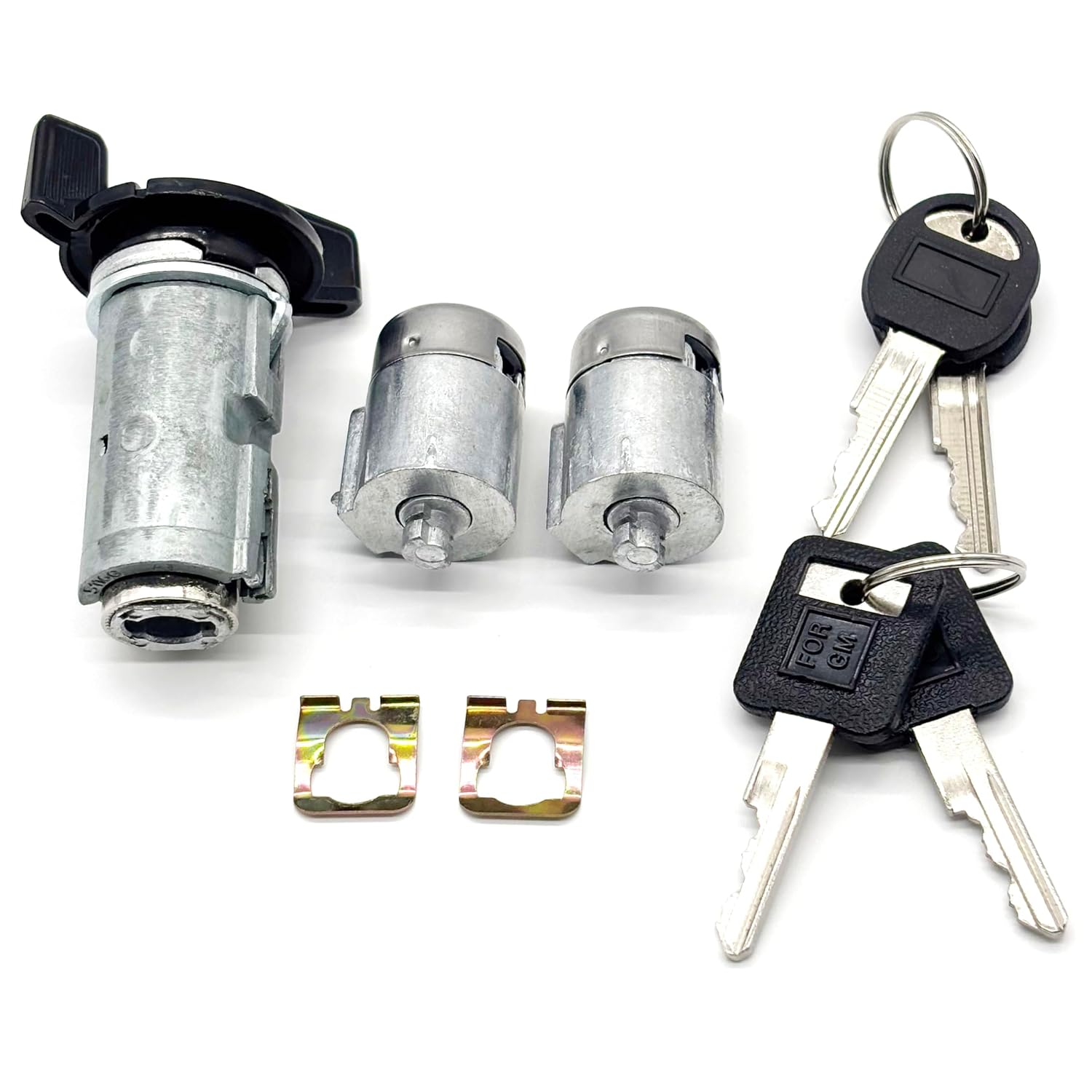 Ignition Switch Lock Cylinder & Door Lock Cylinder Set Compatible with Full Size Pickup 1988-1994 Chevy GMC C1500/C2500/C3500,K1500/K2500/K3500, Replace# 12300443 924-791 D1414B,LC1430 LC1428