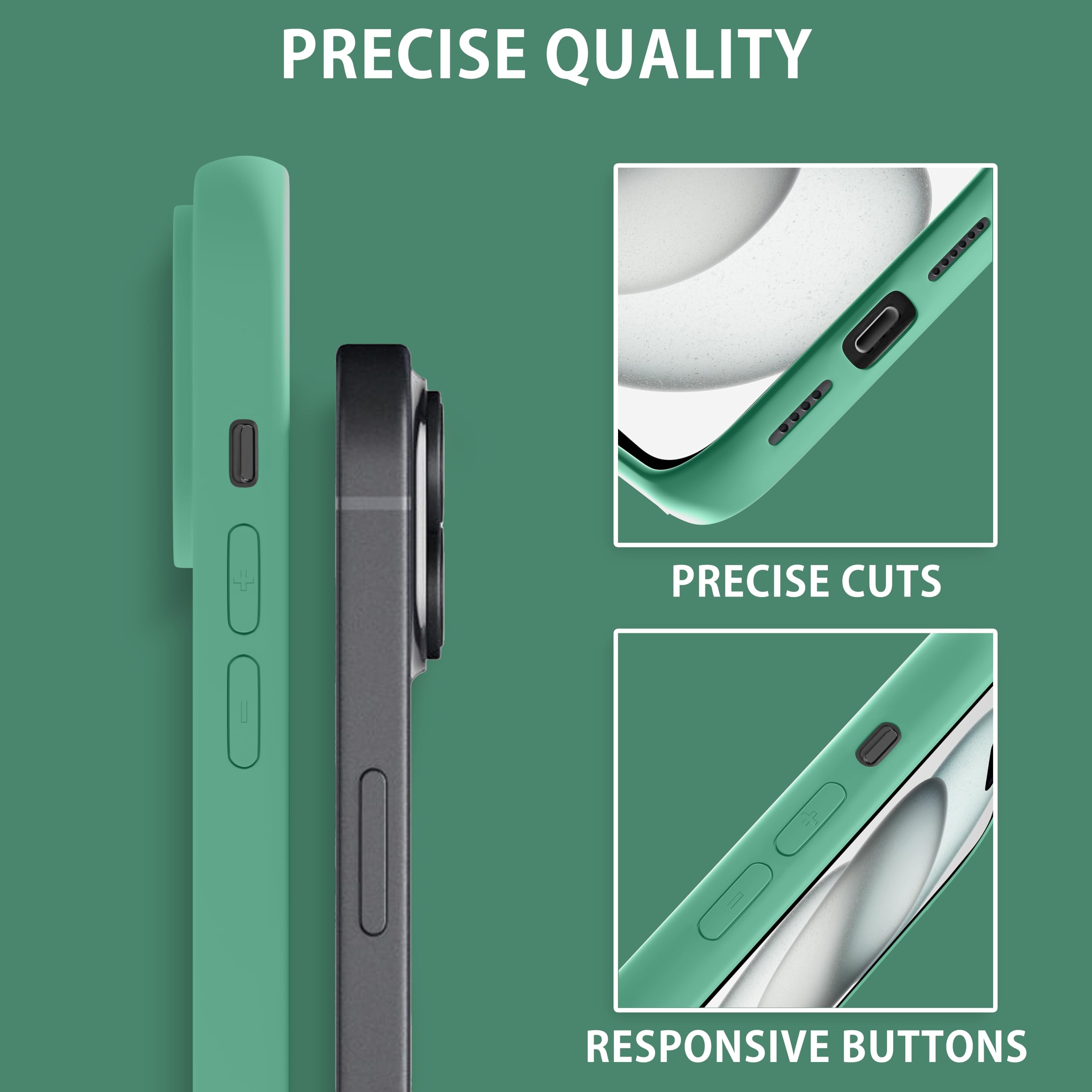 MyGadget Cover per iPhone 15 Plus - Custodia Antiurto in Silicone Morbido – Case con 3 Strati in TPU Ultra Resistente - Protezione Antigraffio - Blu scuro