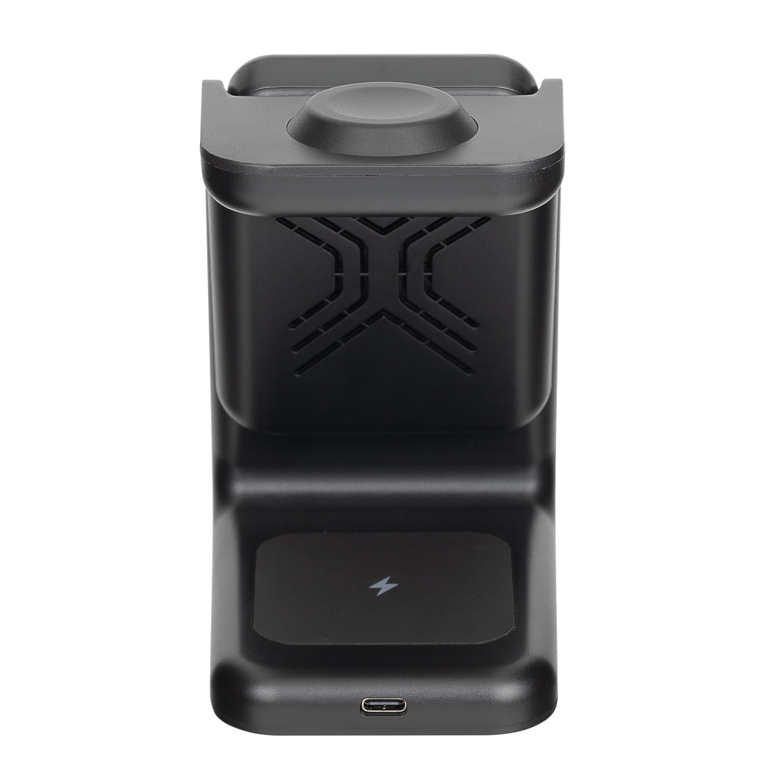 RIVACASE VA4917 Cargador inalámbrico Qi 15 W con batería externa con QC/PD 5000 mAh función de carga rápida, batería externa integrada extraíble