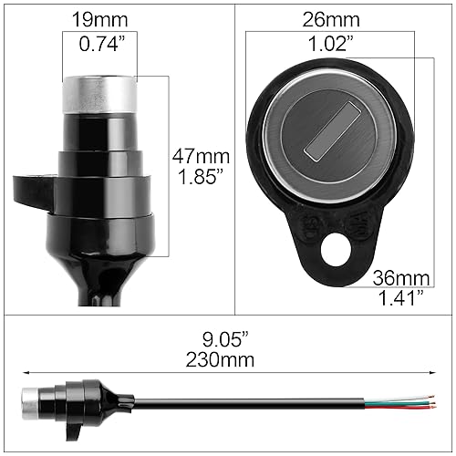 Miniatura 2 de Interruptor de encendido de 3 cables de repuesto para 50cc 70cc 90cc 110cc 150cc 200cc 250cc ATV & Dirt Bike Scooter eléctrico DIY