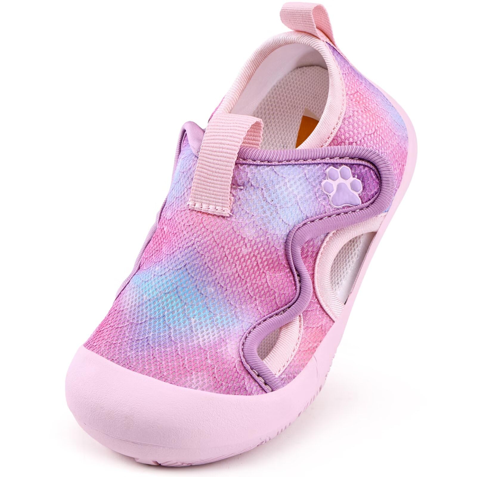 WateLves Toddler Wide Barefoot Water Shoes Kids Quick Dry Beach Shoes Girls Boys Non-Slip Aqua Athletic Sneakers for