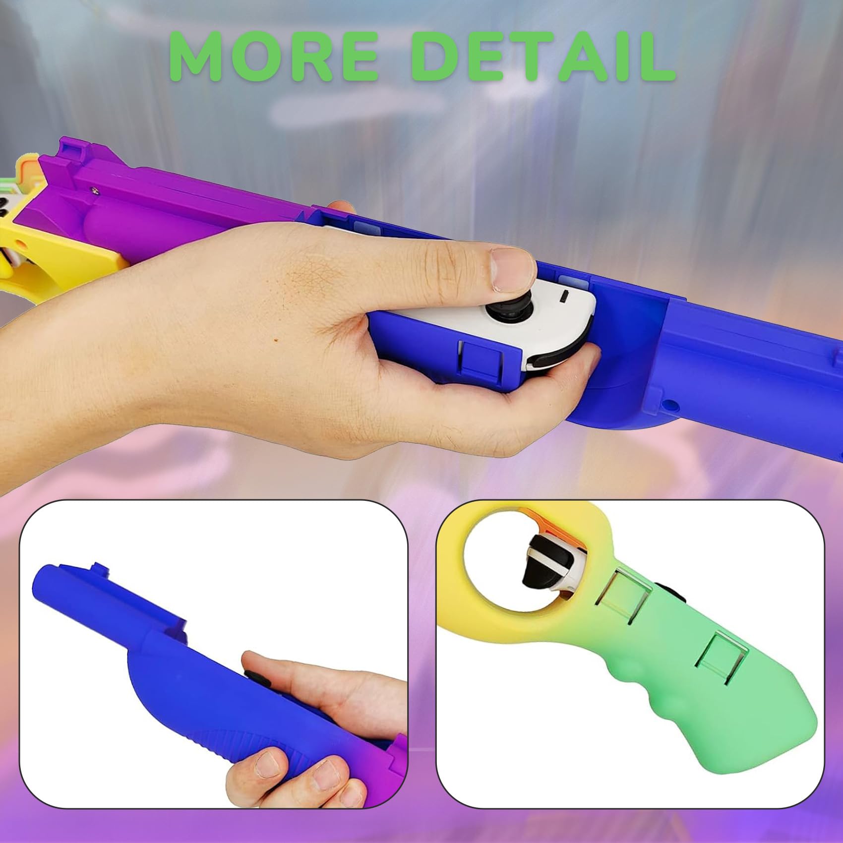 Controller per pistola da gioco Switch/Switch OLED, ricambio per controller per pistola da gioco per Splatoon 3 Shooting Games