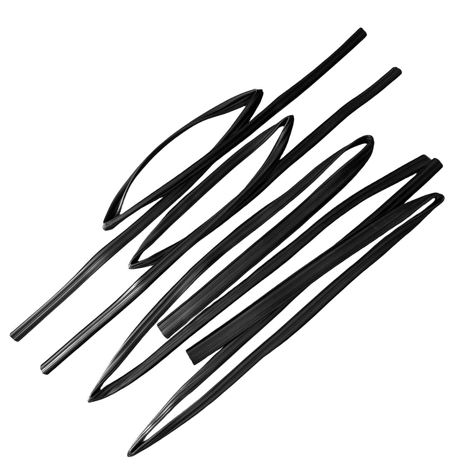 Window Run Seal Door Glass Run fit for Toyota Land Cruiser LX450 FJ80 FZJ80 1991-1997, Front Rear Right & Left 68141-60010, 68151-60010, 68142-60011, 68152-60011